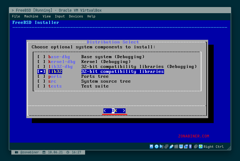 Choose System Compnent to Install Choose System Compnent to Install