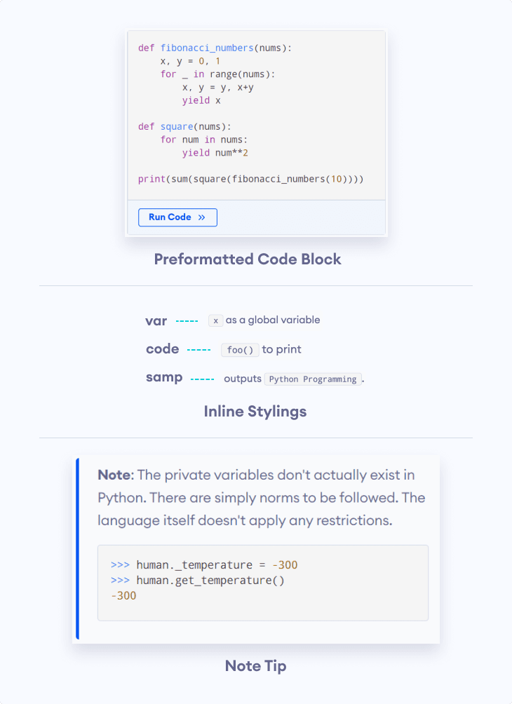 Programiz-specific elements Programiz-specific elements