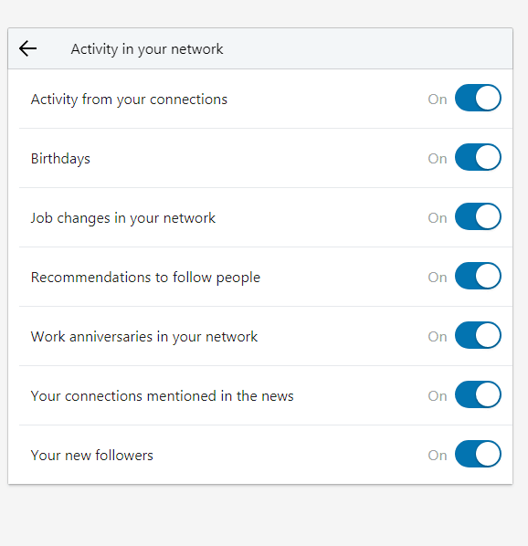 How Can I Disable Notification Settings On LinkedIn (Job Anniversaries