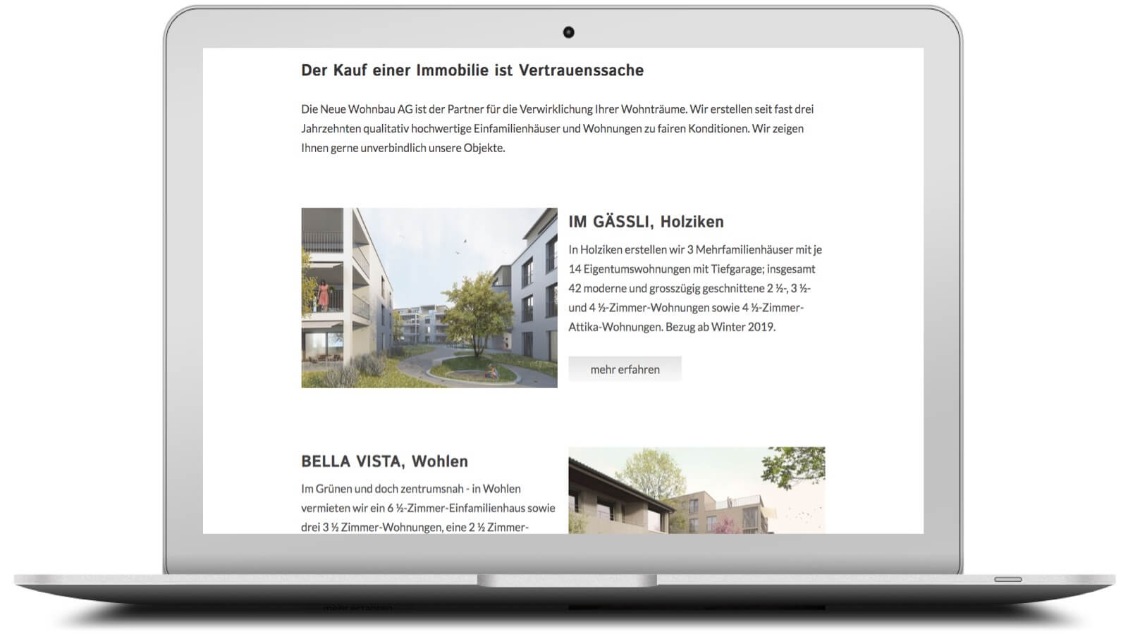 NWB Website Relaunch Screenshot