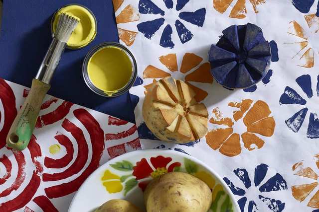 Magic Green - Vegetable Block Printing