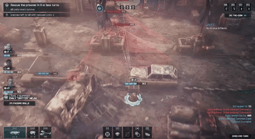 Gears Tactics presents tactical information on the UI to inform player strategy.