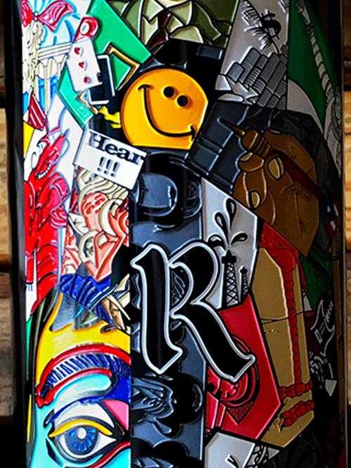 Wine bottle art