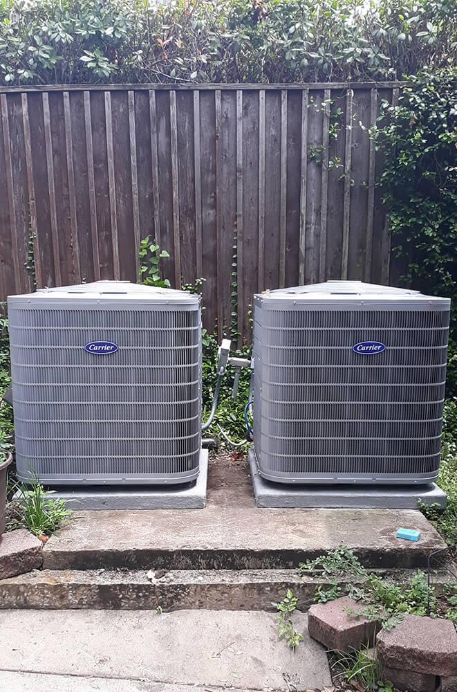 Photo of two beautiful exterior AC units