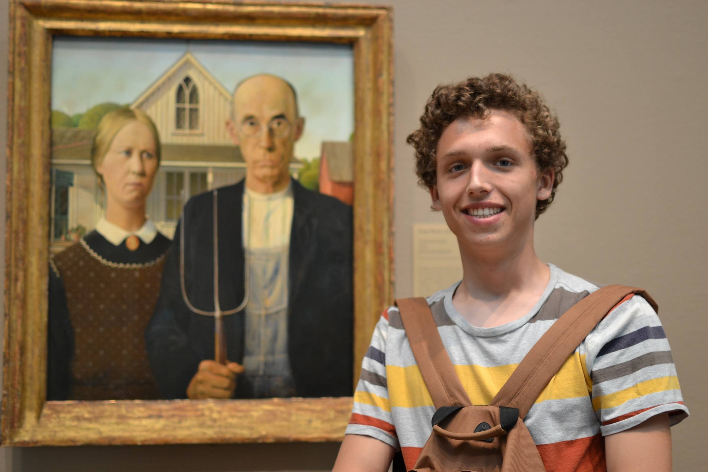 American Gothic. The security guard told me that I looked too happy for that photo