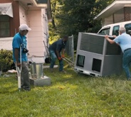 Men working outside on HVAC