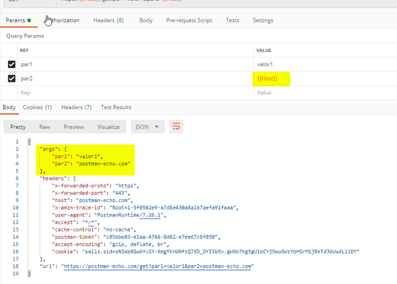 Query params con variables