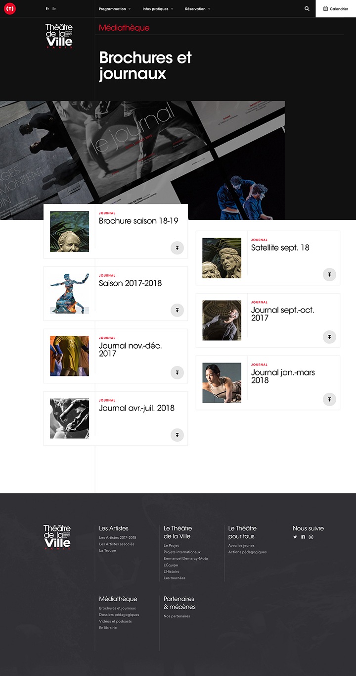 Page brochure
