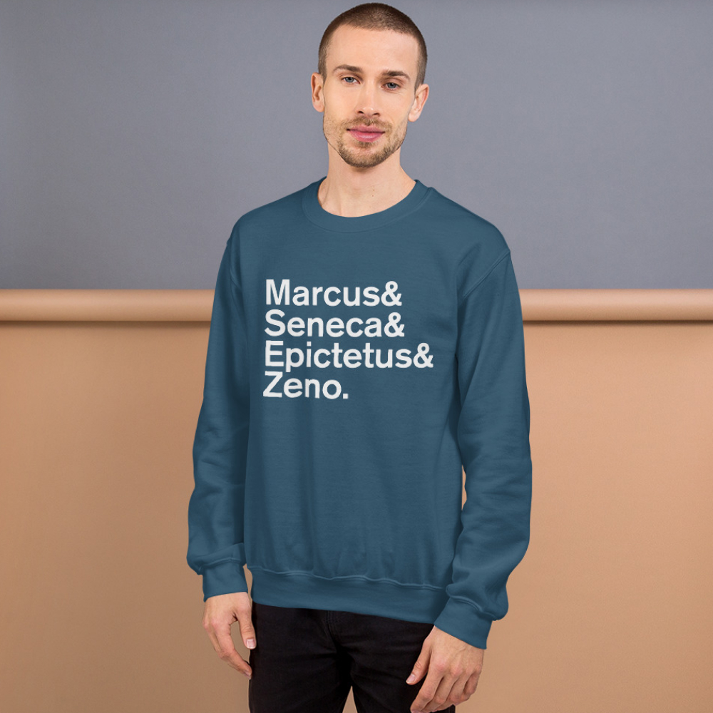 mens sweatshirt with famous philosopher names