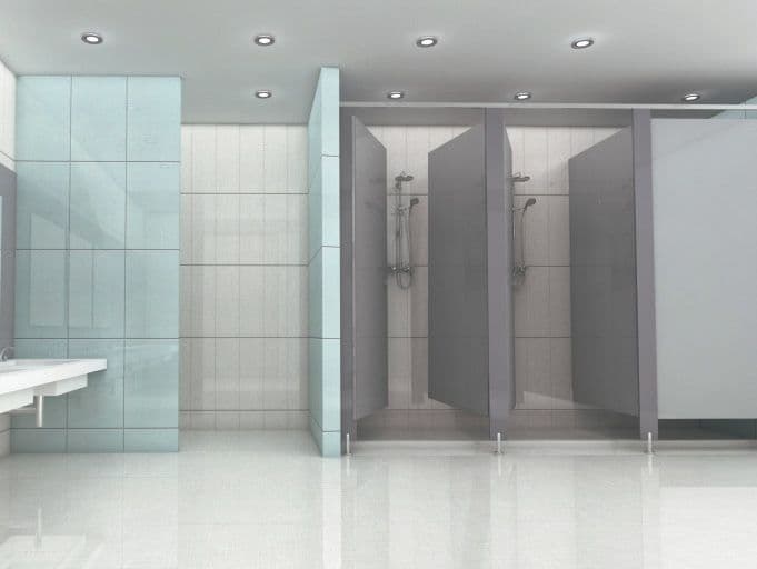 Grey colour Shower Glass Partitions by Straton Group