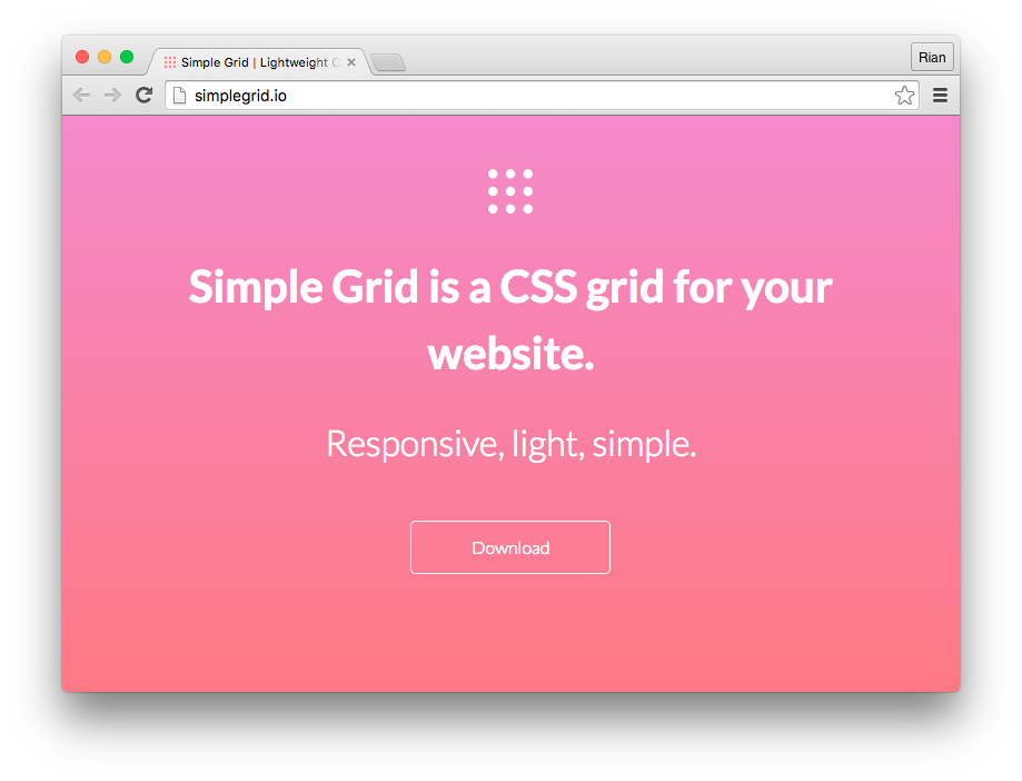 Simplegrid Homepage