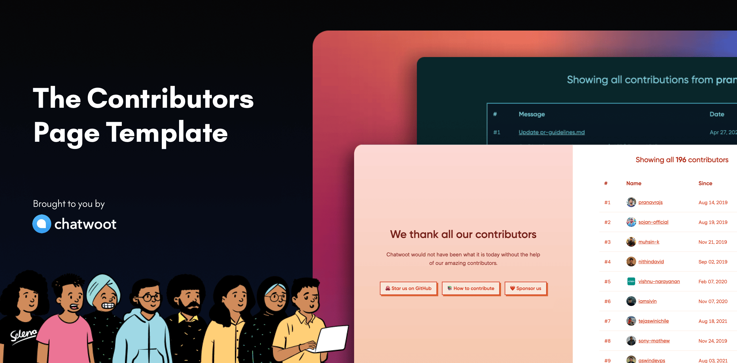 Contributors Page Template