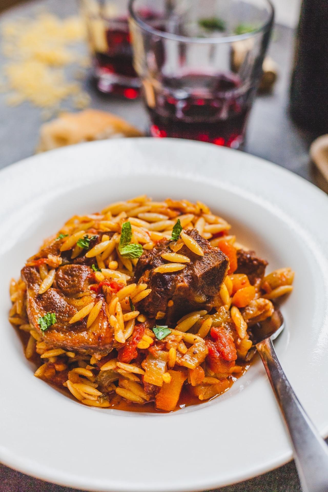 Lamb Giouvetsi Olive & Mango