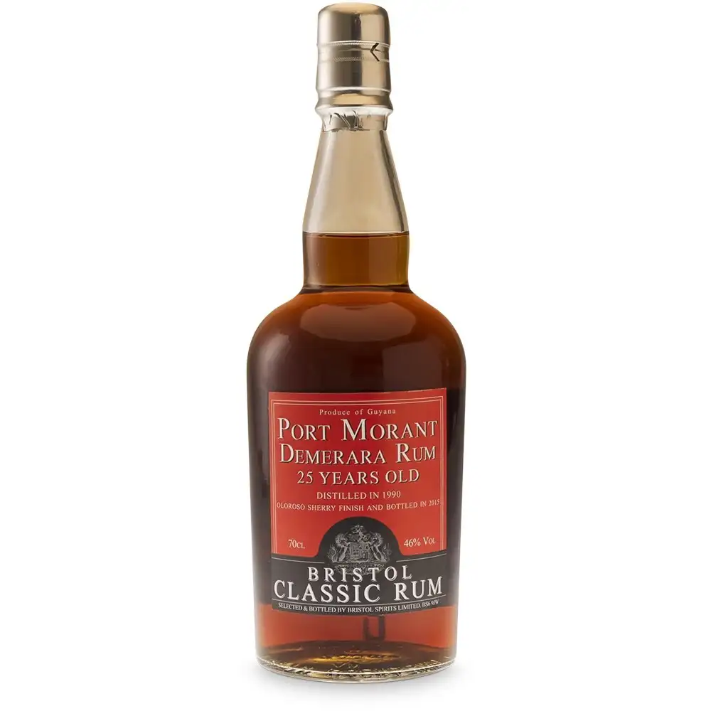 Image of the front of the bottle of the rum Port Morant Demerara Rum