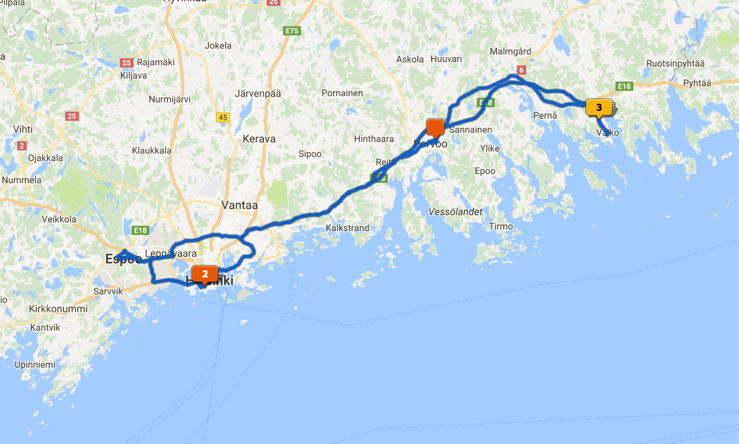Day 27 tracklog.