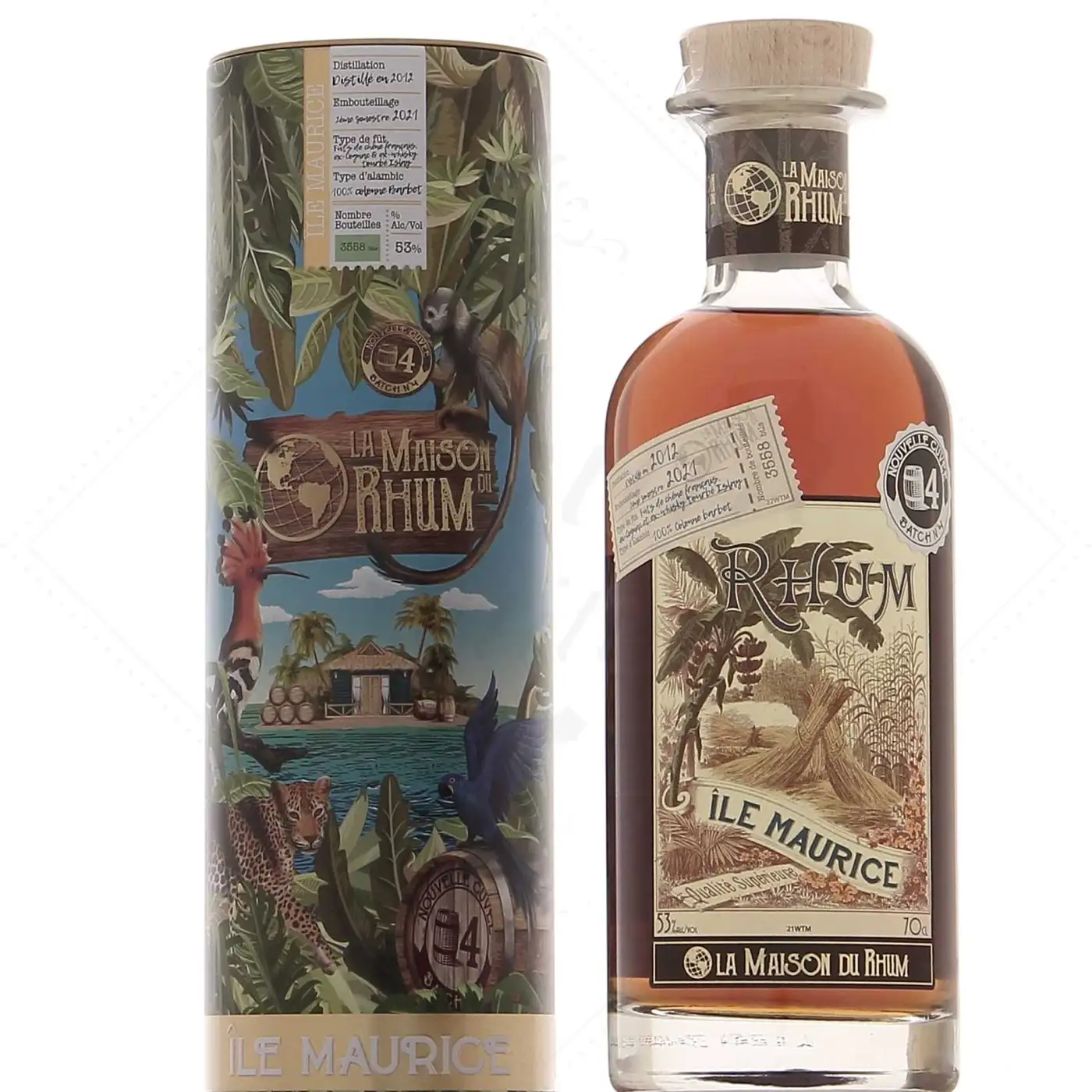 Image of the front of the bottle of the rum La Maison du Rhum #4