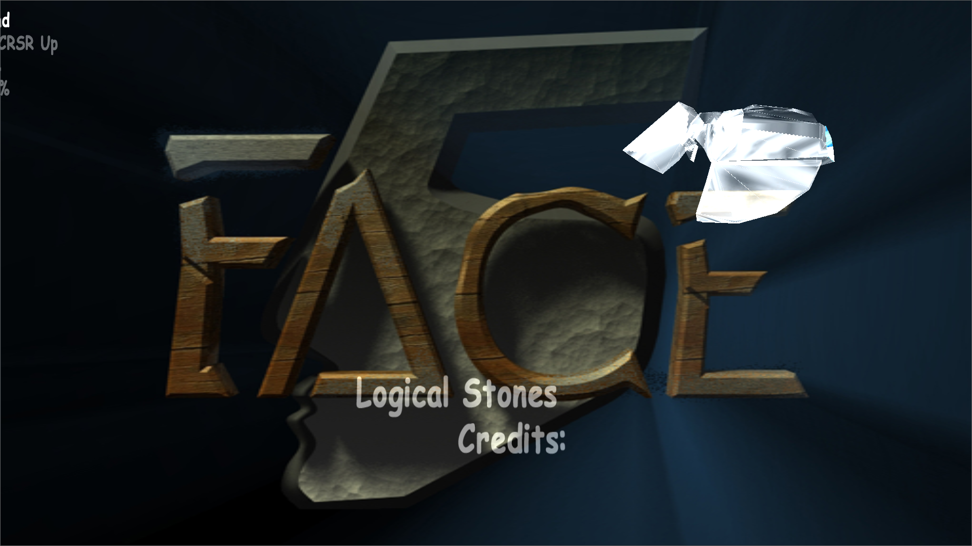Broken main menu of Logical Stones