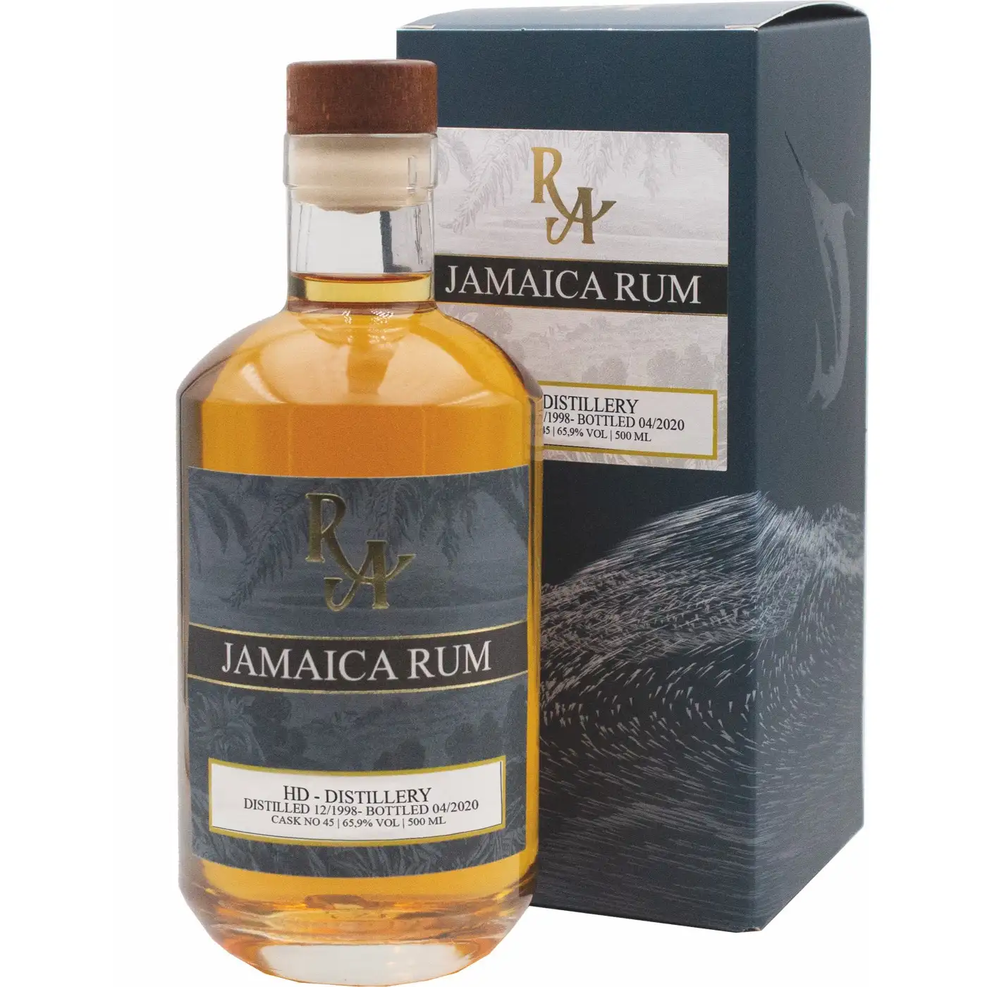 Image of the front of the bottle of the rum Rum Artesanal Jamaica Rum HLCF