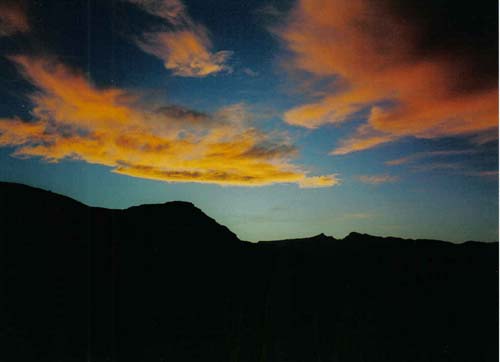 Drakensberg sunset