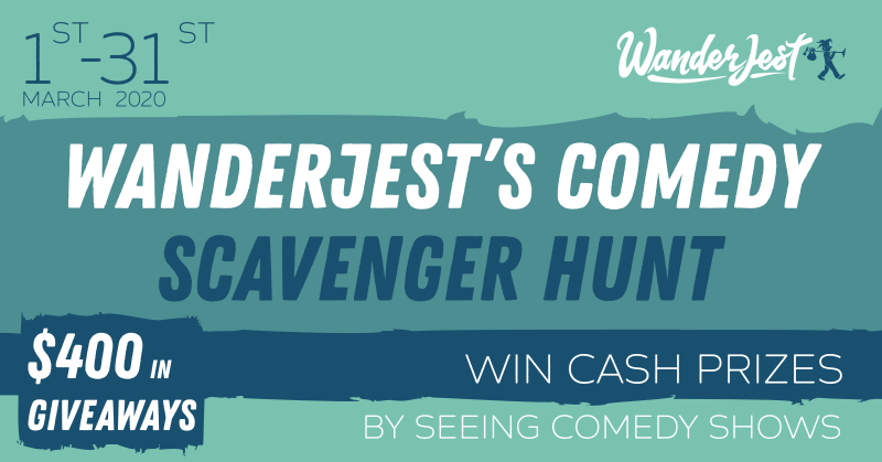 WanderJest Comedy Scavenger Hunt banner