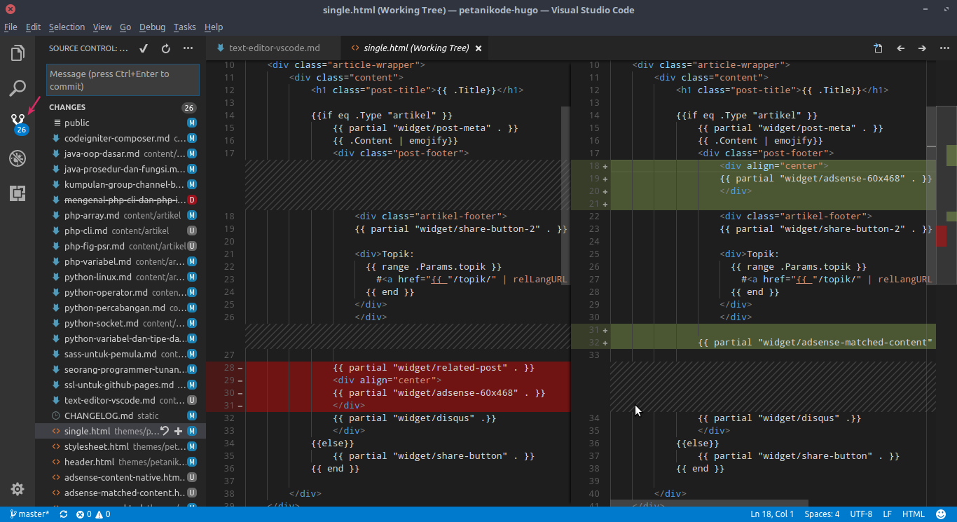 Fitur Git VS Code