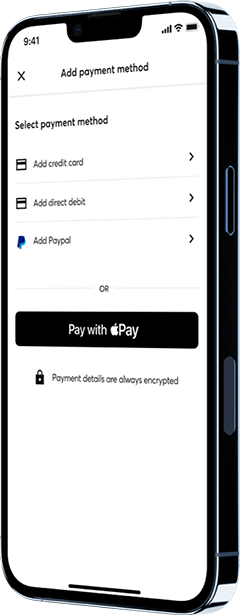 Mobile device displaying Wunder Mobility app and its pricing models.