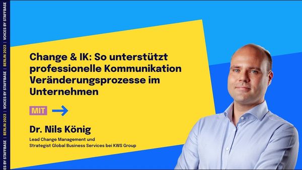 Nils König: So unterstützt professionelle Kommunikation Veränderungsprozesse | VOICES Berlin 2023