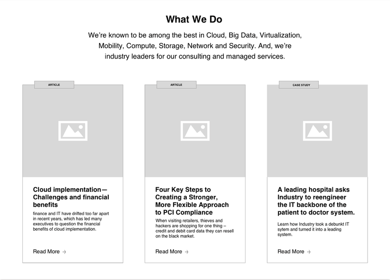 IIS Homepage Wireframe 4.