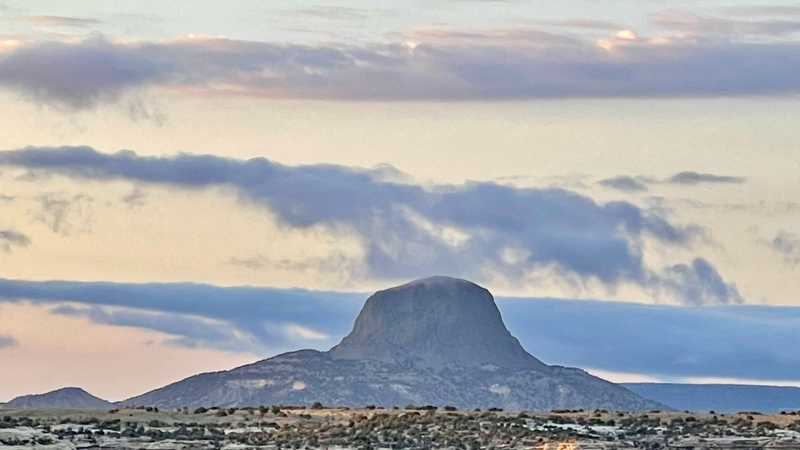 Cabezon Peak in the early morning