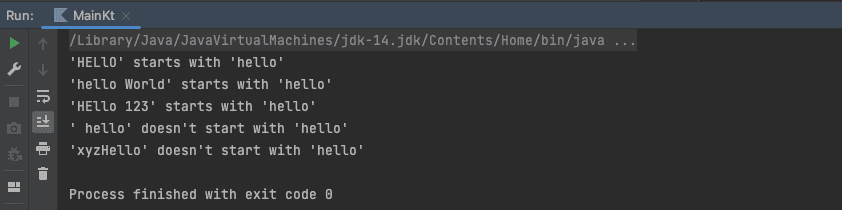 Kotlin example check string starts with another string or character