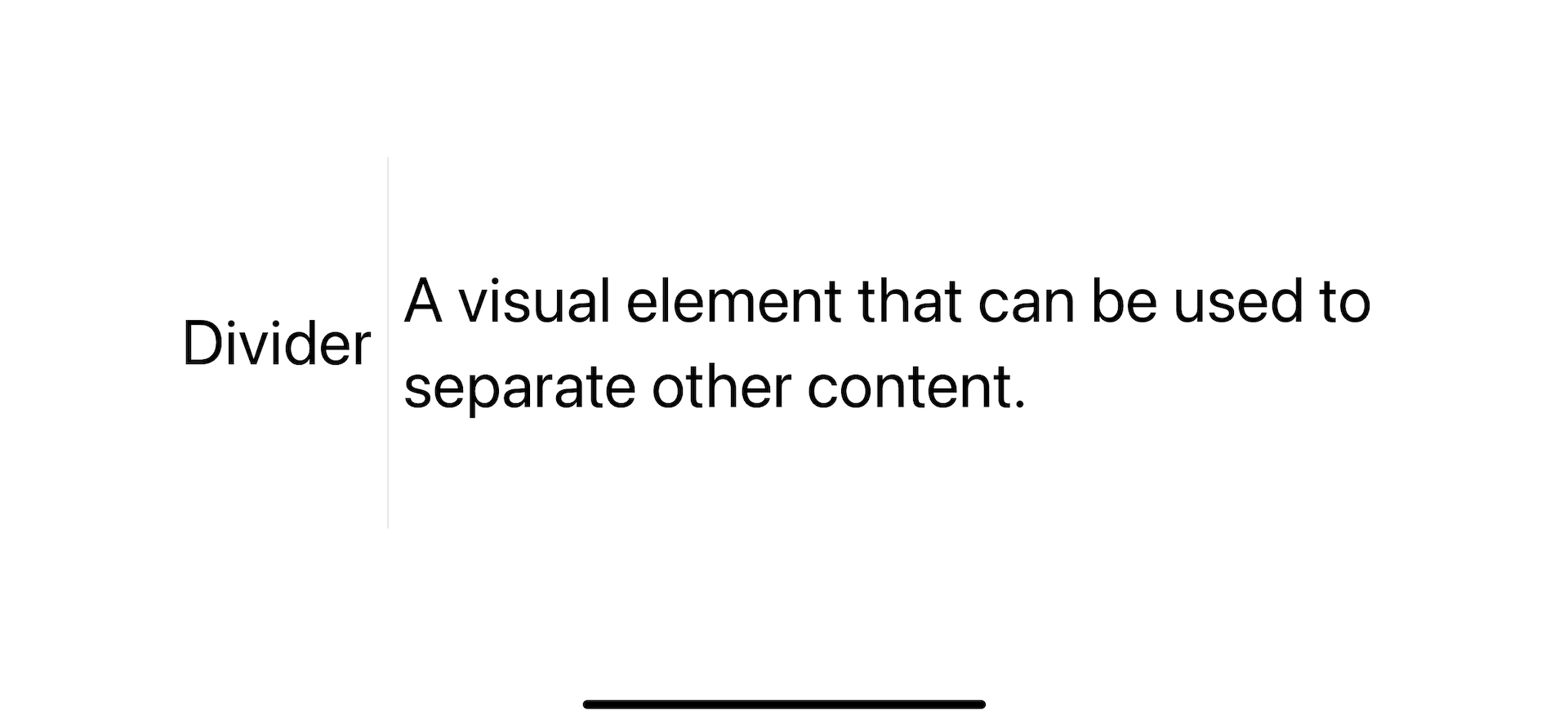 You set frame height to control vertical divider size.