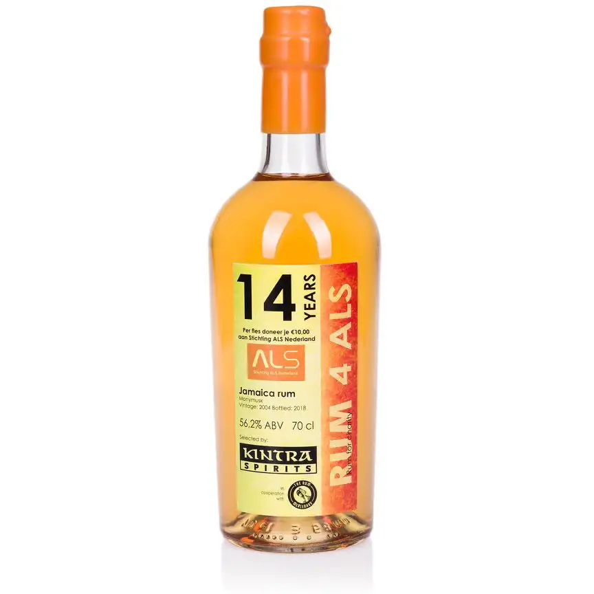 Image of the front of the bottle of the rum 14Y