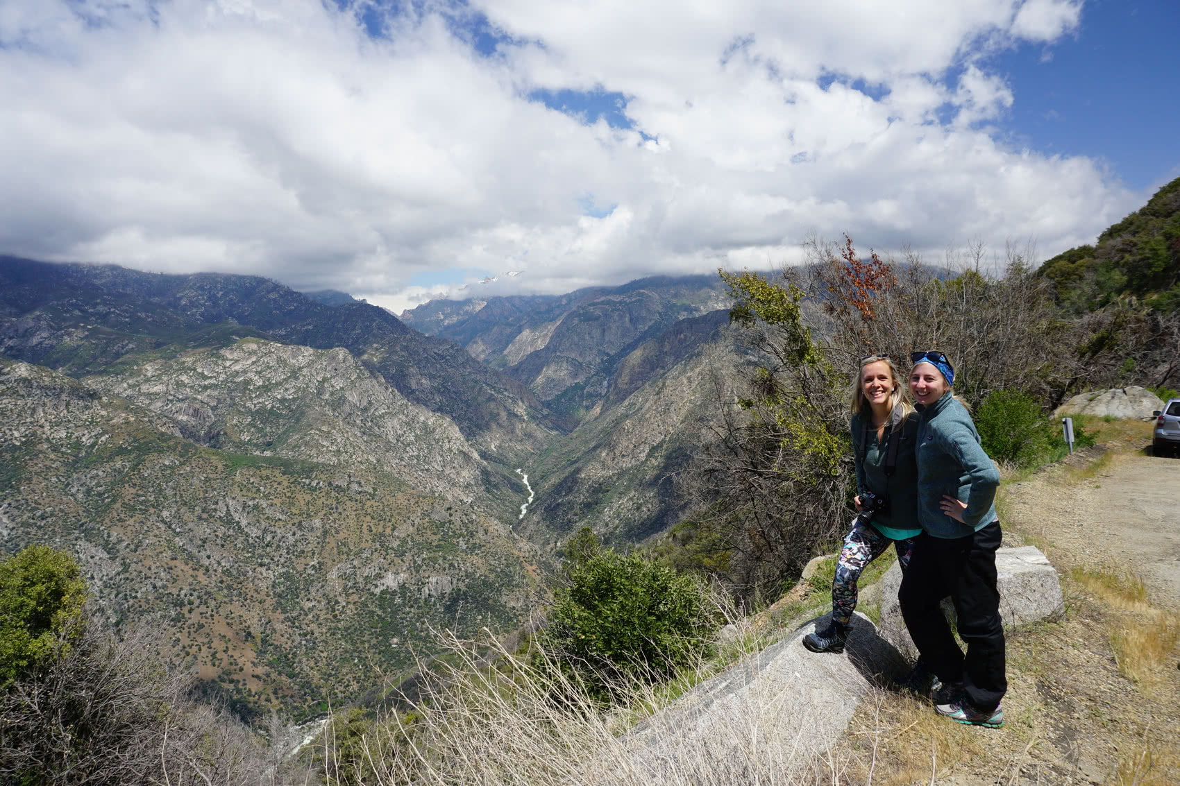 Linds and I looking out over the canyon