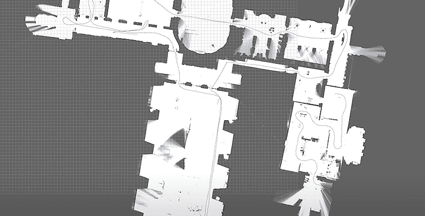 A map with Google cartographer and Ouster Lidar
