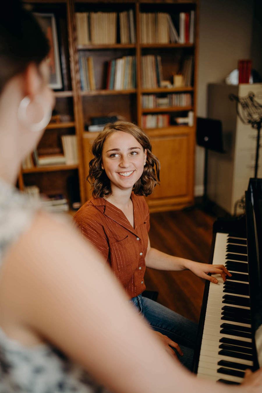 Piano student