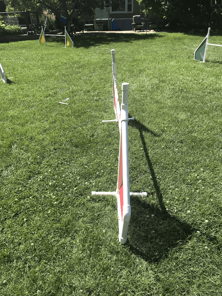 A crooked jump upright A crooked jump upright