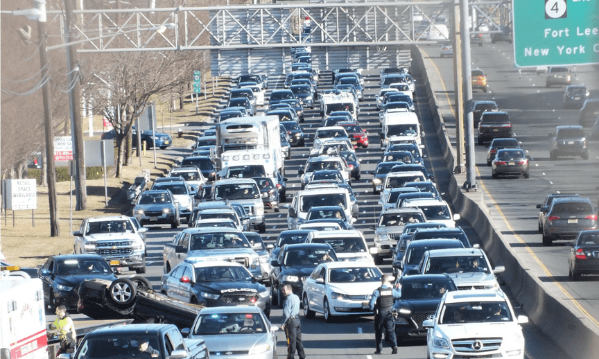 A vicious cycle: increasing traffic leads to more accidents and vice versa 