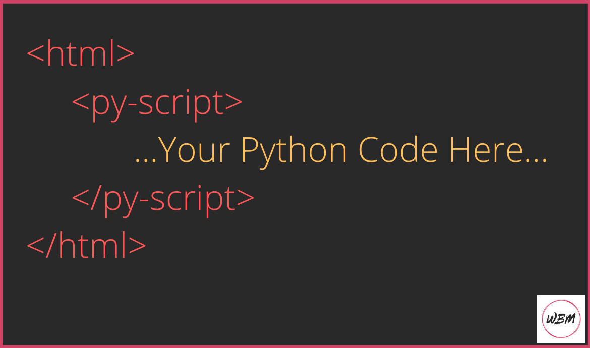 Write Python Code Directly In HTML Using PyScript