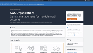 A screenshot of the _AWS Organizations_ page