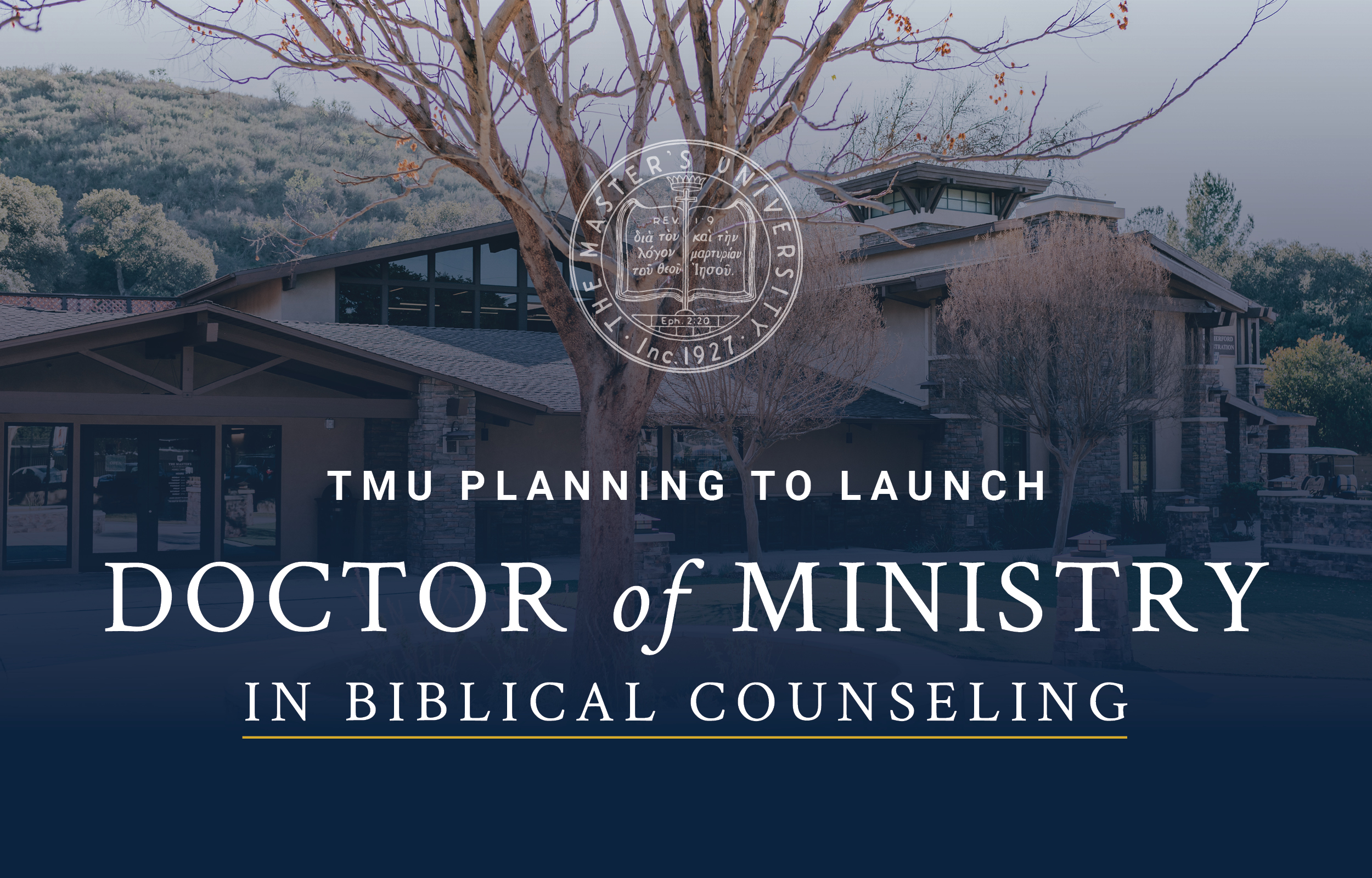 TMU Planning to Launch Doctor of Ministry in Biblical Counseling Program image