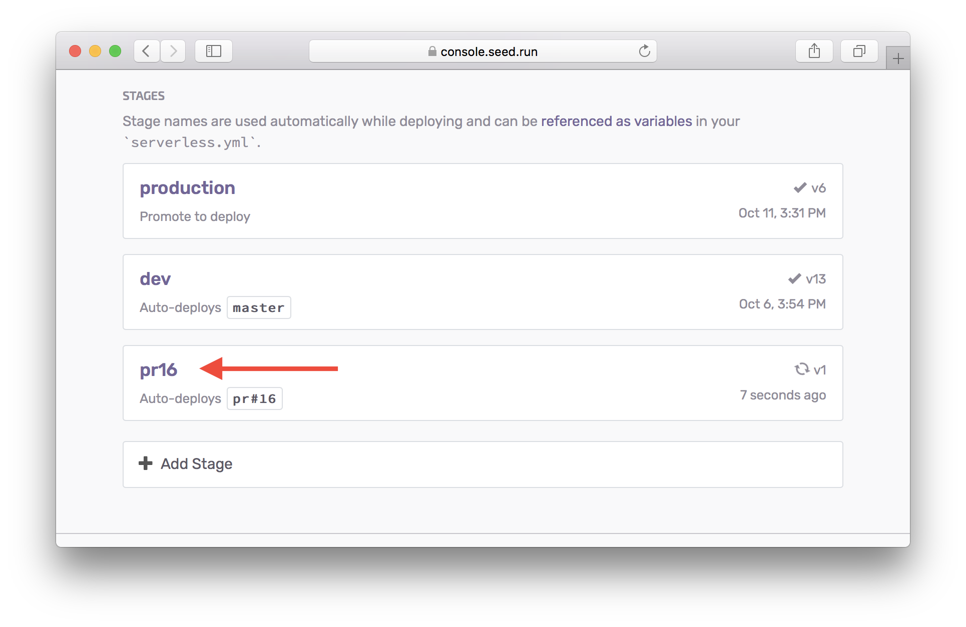Pull Request Stage Building
