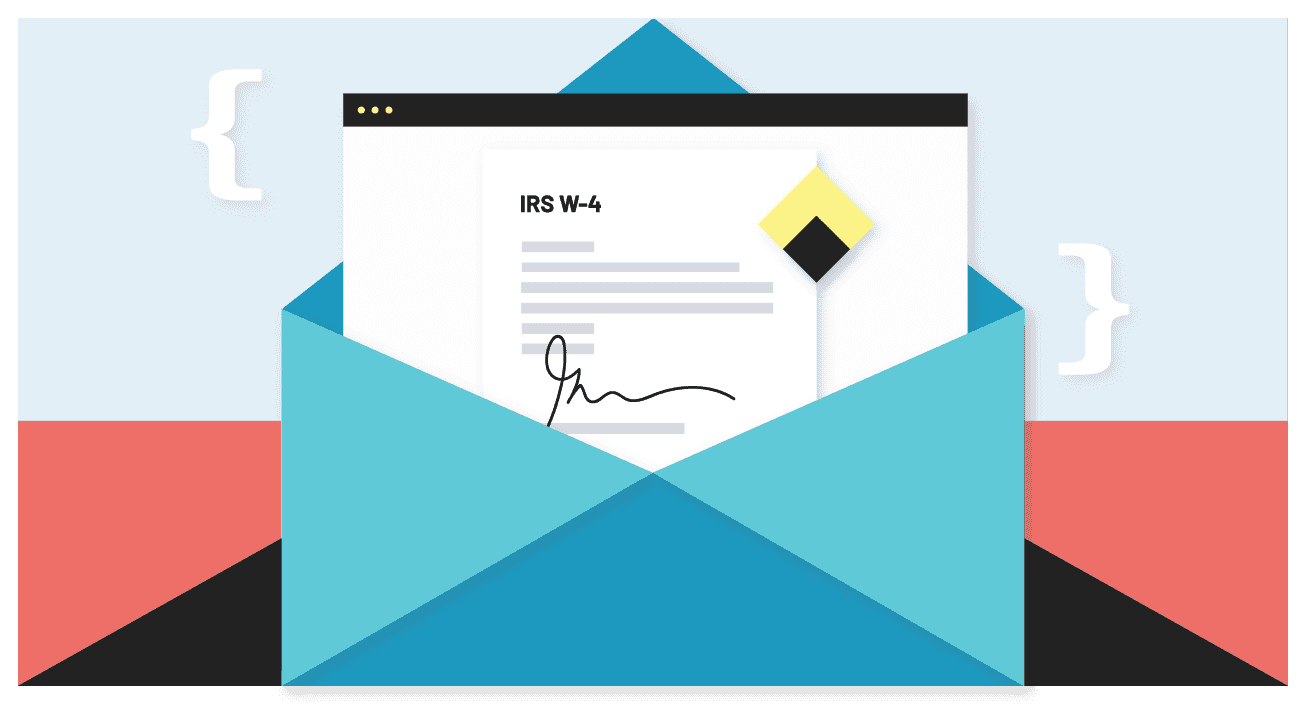 Add e-signatures to your app with an HR IRS W-4 PDF example