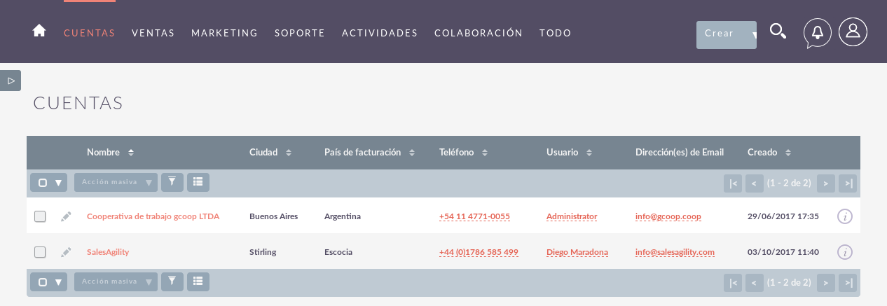 listview accounts