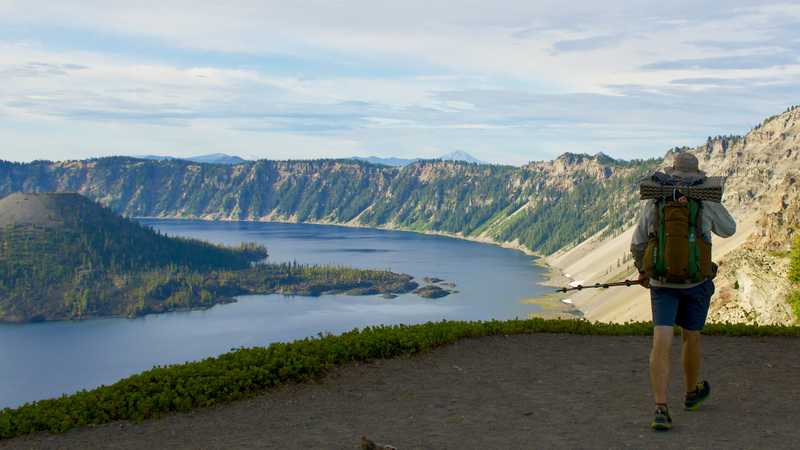 Dave looks at Crater Lake