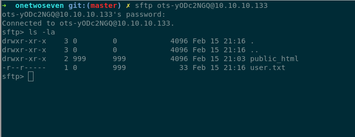 SFTP symlink Shell