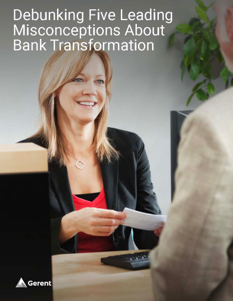 Debunking Five Leading Misconceptions About Bank Transformation Cover
