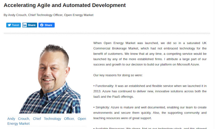 Accelerating Agile And Automated Development Article Screenshot