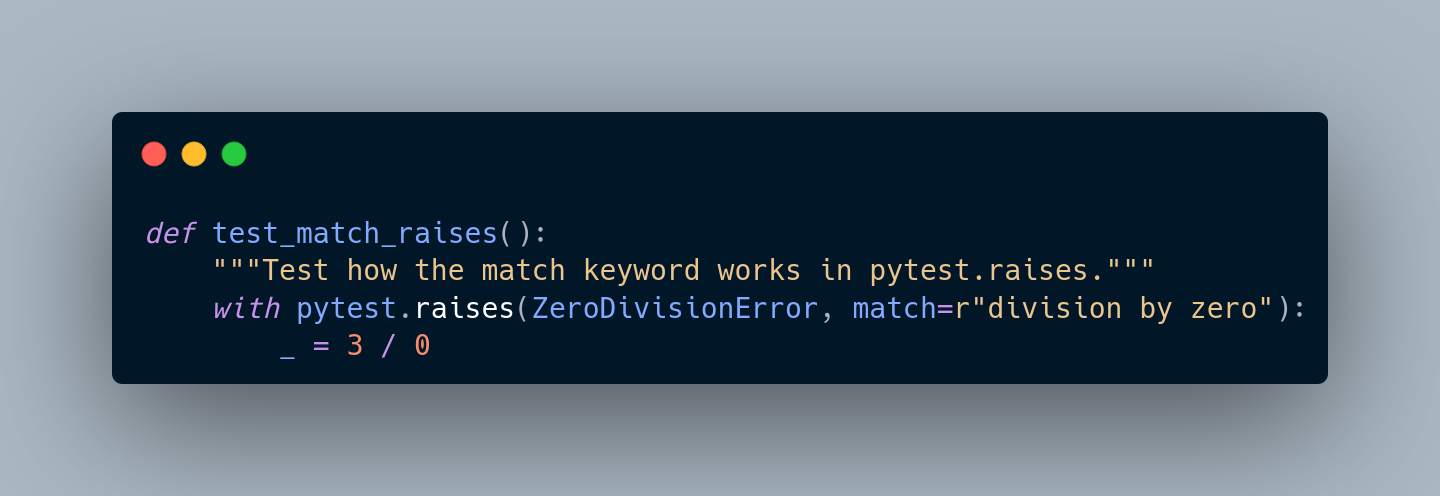 How to test error messages with pytest