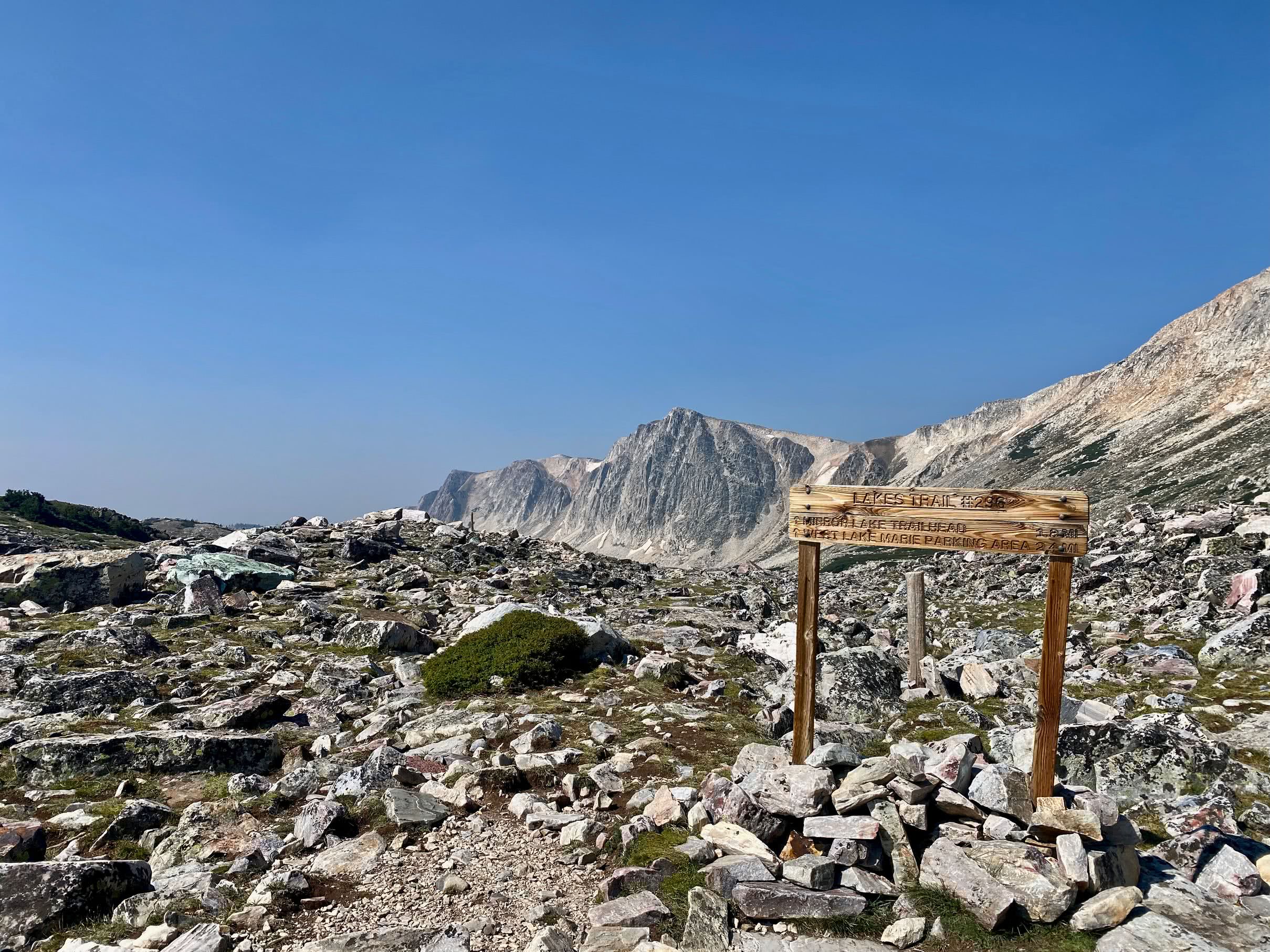 Views along the trail during the climb