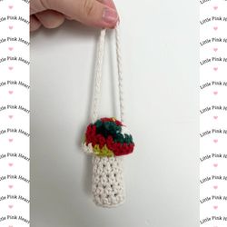 Mushroom Pouch Charm - Red image